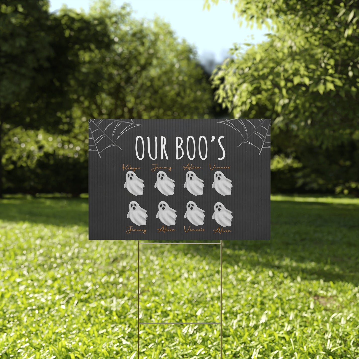 Plastic Yard Sign Halloween 30092023
