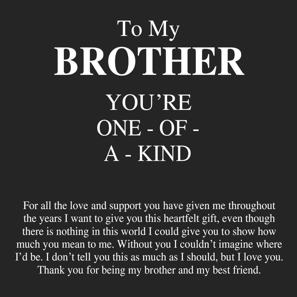 B0BLSNYDNV VIRAGIL To My Brother Stainless Steel Cuban Chain Necklace, Sentimental Gifts for Brother Birthday Gift Fo