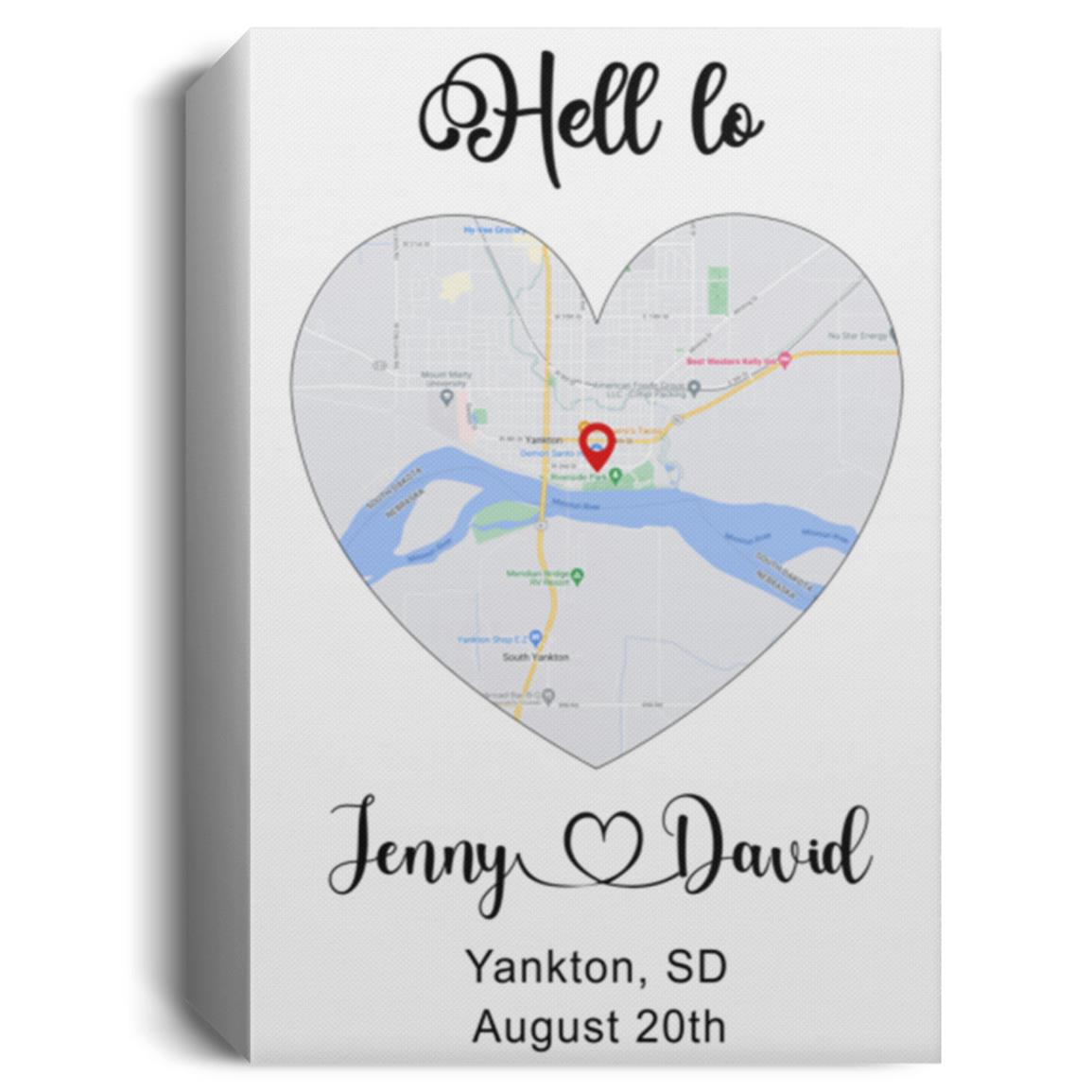 Canvas 8x12 MAPS- 111-3989792-4608250-04 CANPO15 Deluxe Portrait Canvas 1.5in Frame