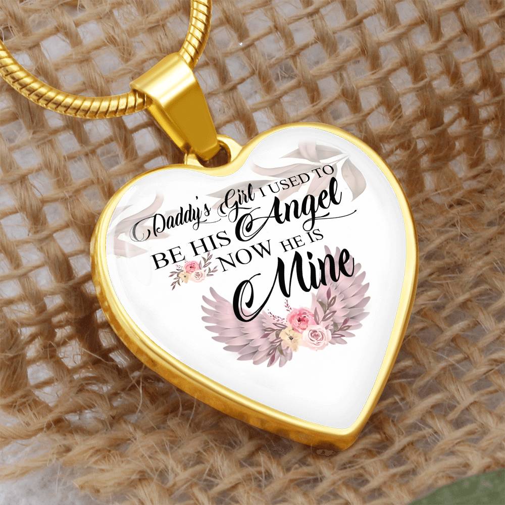 ohyespheteme10-9_413 Gifts Daddy's Girl I Used to Be His Angel Now He Is Mine Heart Pendant