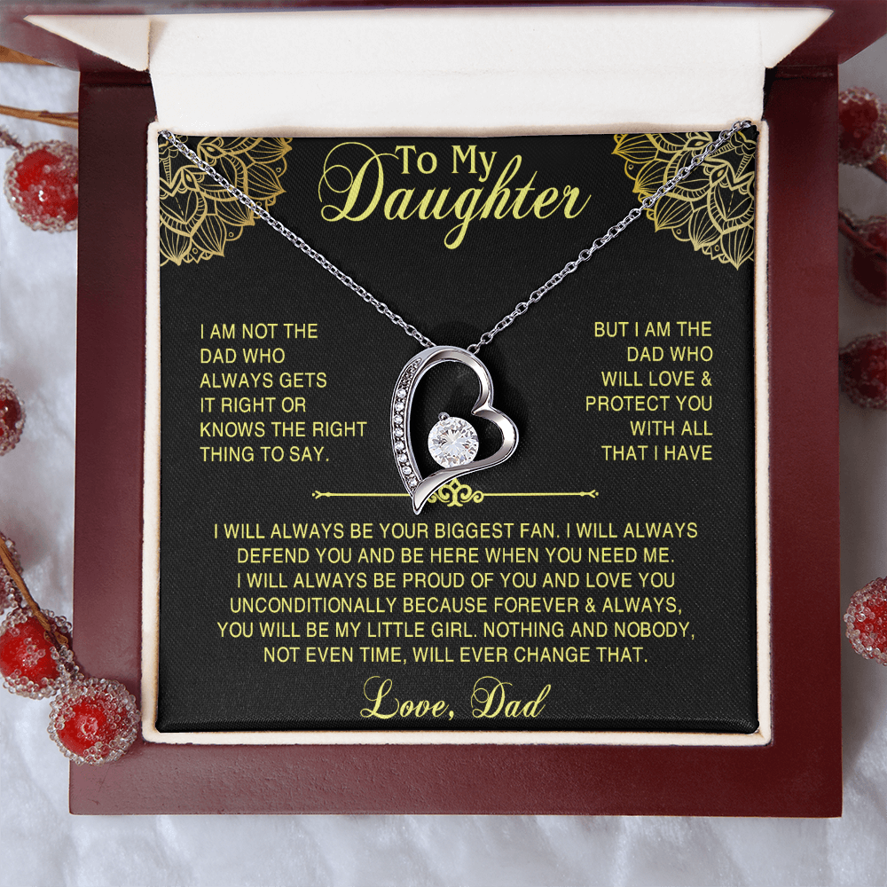 Necklace For Daughter Top Gifts for Daughter on Christmas Valentine Day, Birthday gift to Daughter