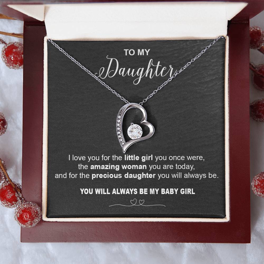 to my Daughter i love you Forever Love not Earing Template