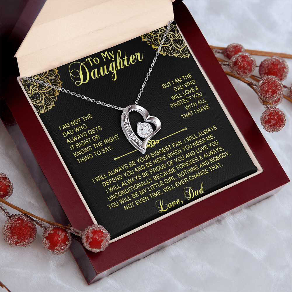 Necklace For Daughter Top Gifts for Daughter on Christmas Valentine Day, Birthday gift to Daughter