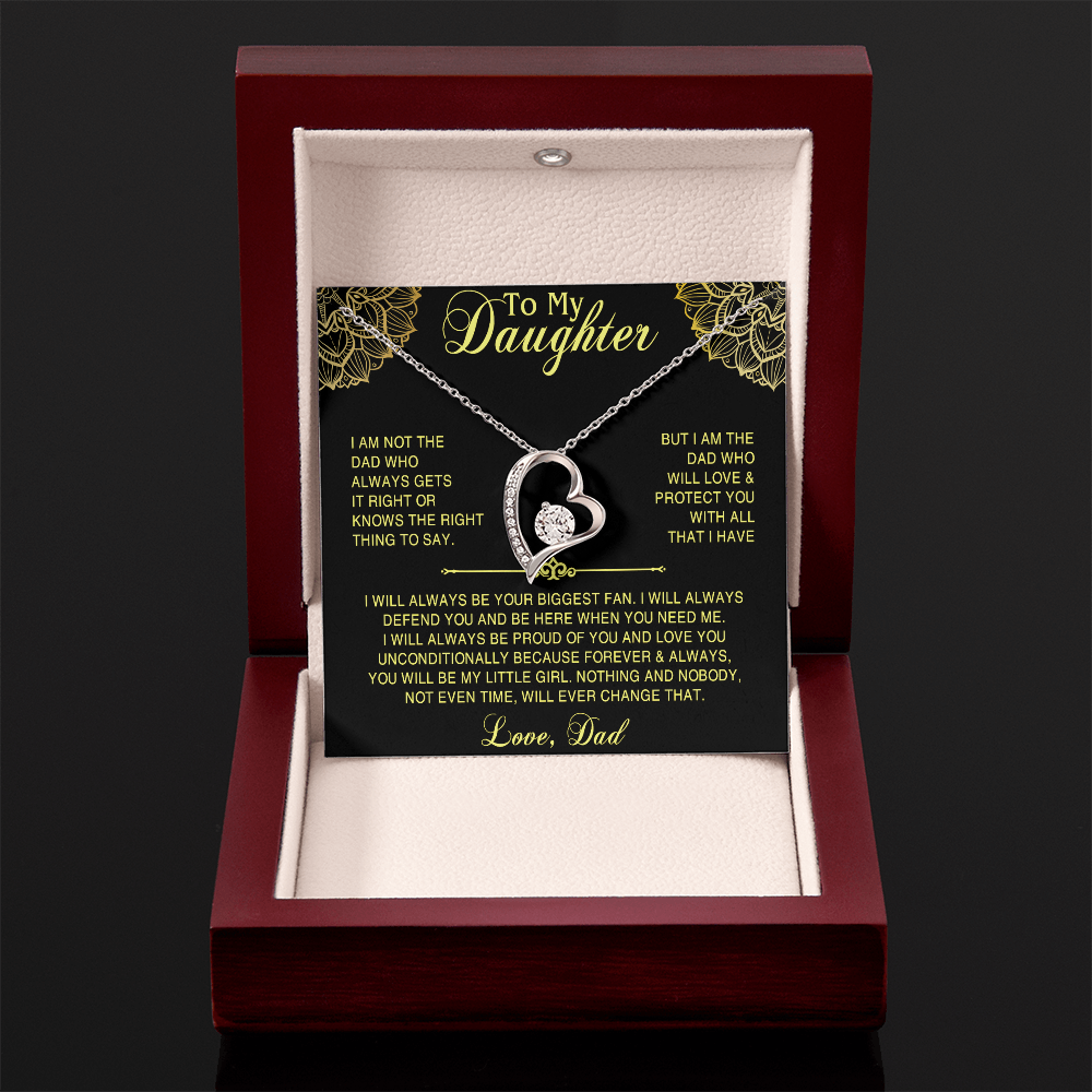 Necklace For Daughter Top Gifts for Daughter on Christmas Valentine Day, Birthday gift to Daughter