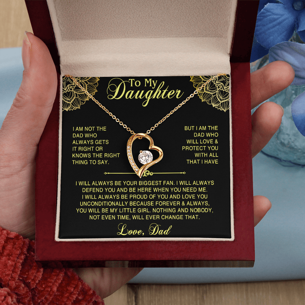 Necklace For Daughter Top Gifts for Daughter on Christmas Valentine Day, Birthday gift to Daughter