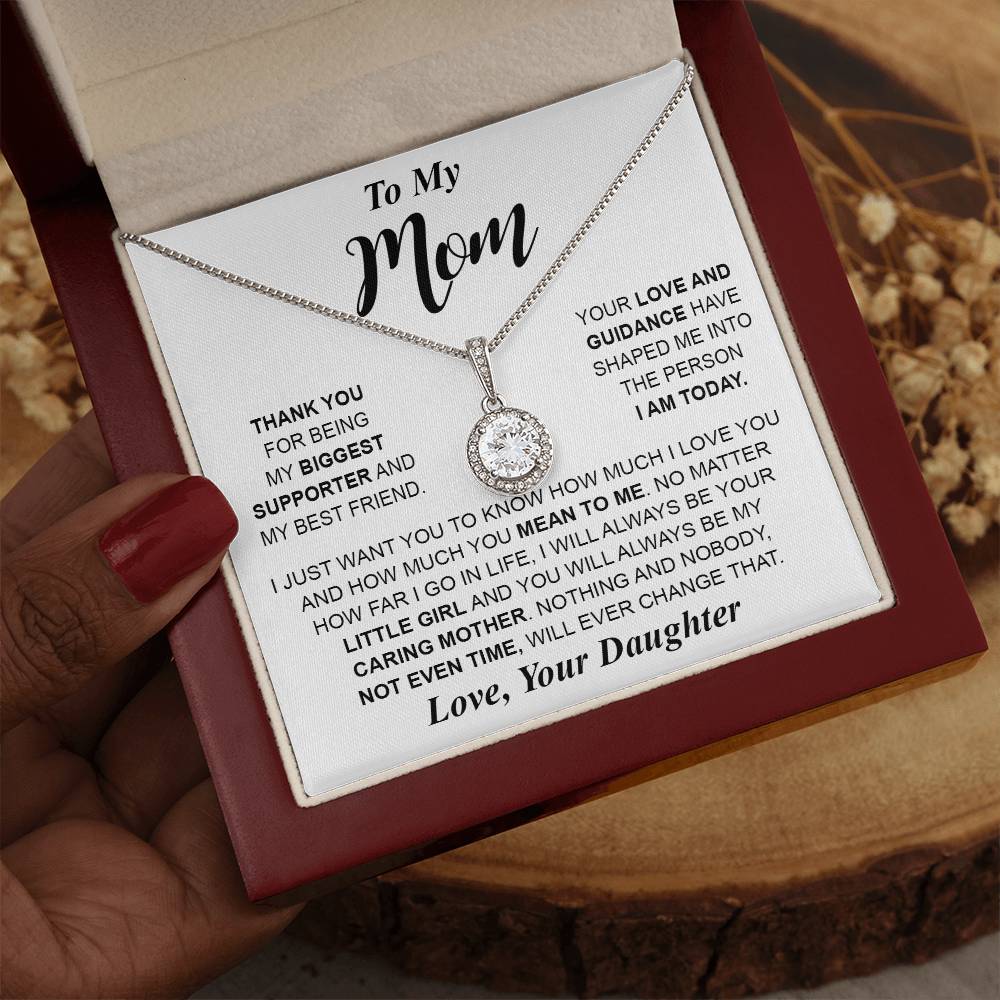 Mom WhiteNecklace Eternal hope