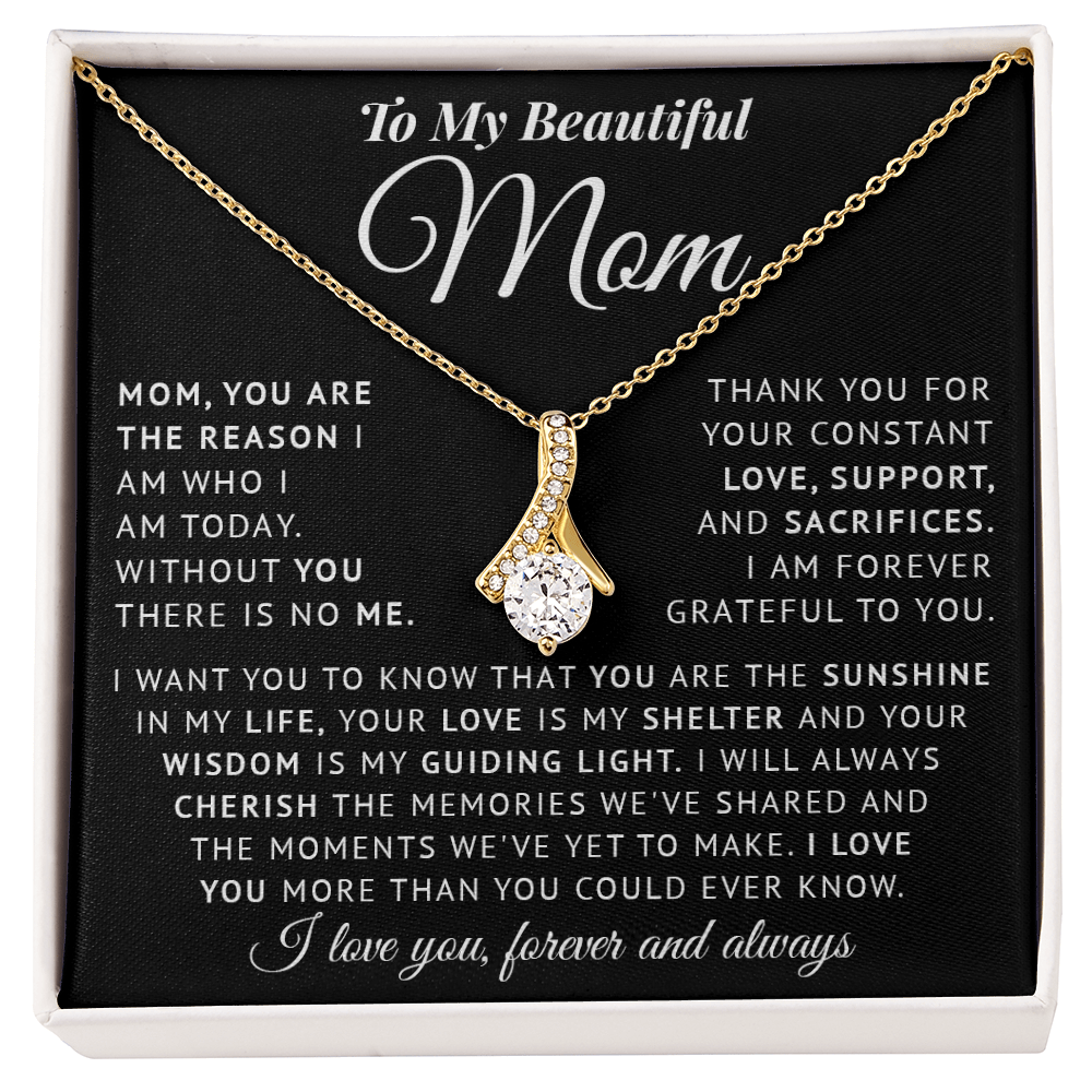 Necklace for Mom on Mothers day - Birthday Gìts to my Mom on Christmas gift Thank Mom gifts for Mother - You are my Sunshine in my life Mom Necklace