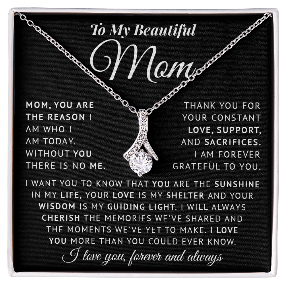 Necklace for Mom on Mothers day - Birthday Gìts to my Mom on Christmas gift Thank Mom gifts for Mother - You are my Sunshine in my life Mom Necklace