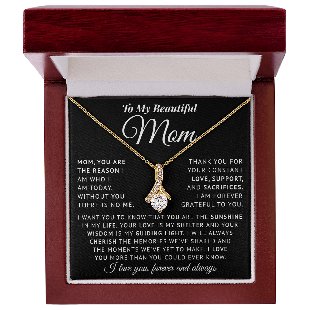 Necklace for Mom on Mothers day - Birthday Gìts to my Mom on Christmas gift Thank Mom gifts for Mother - You are my Sunshine in my life Mom Necklace