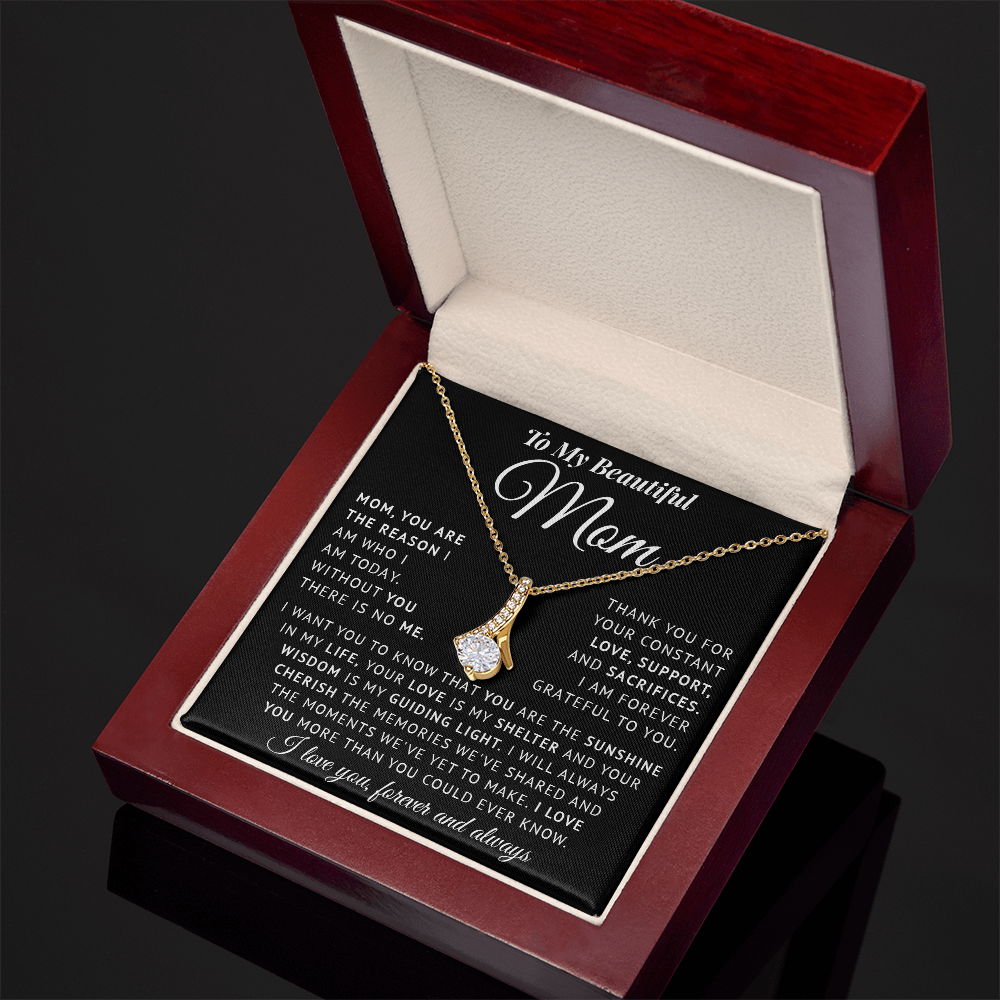 Necklace for Mom on Mothers day - Birthday Gìts to my Mom on Christmas gift Thank Mom gifts for Mother - You are my Sunshine in my life Mom Necklace