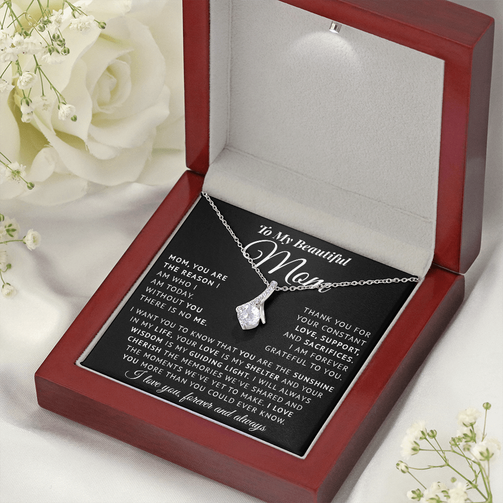 Necklace for Mom on Mothers day - Birthday Gìts to my Mom on Christmas gift Thank Mom gifts for Mother - You are my Sunshine in my life Mom Necklace