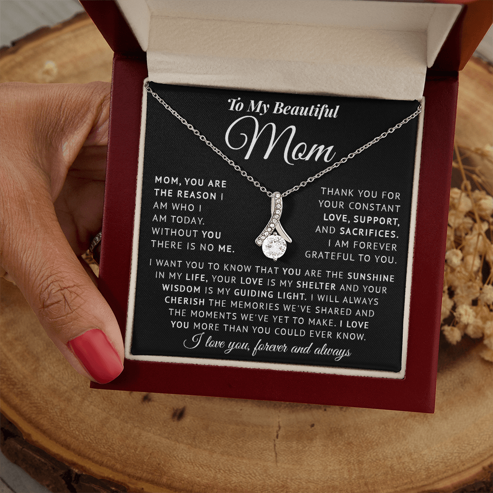 Necklace for Mom on Mothers day - Birthday Gìts to my Mom on Christmas gift Thank Mom gifts for Mother - You are my Sunshine in my life Mom Necklace