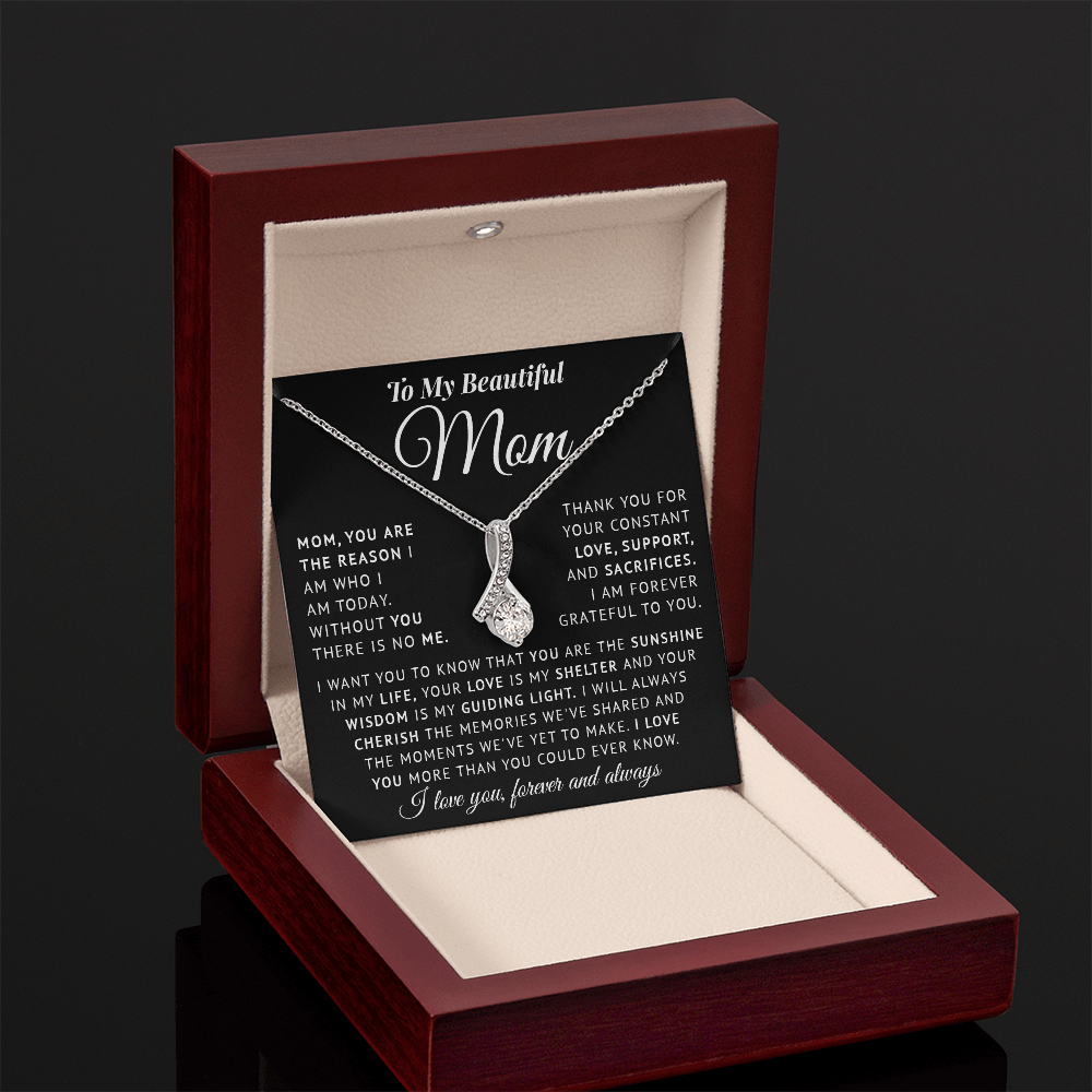 Necklace for Mom on Mothers day - Birthday Gìts to my Mom on Christmas gift Thank Mom gifts for Mother - You are my Sunshine in my life Mom Necklace