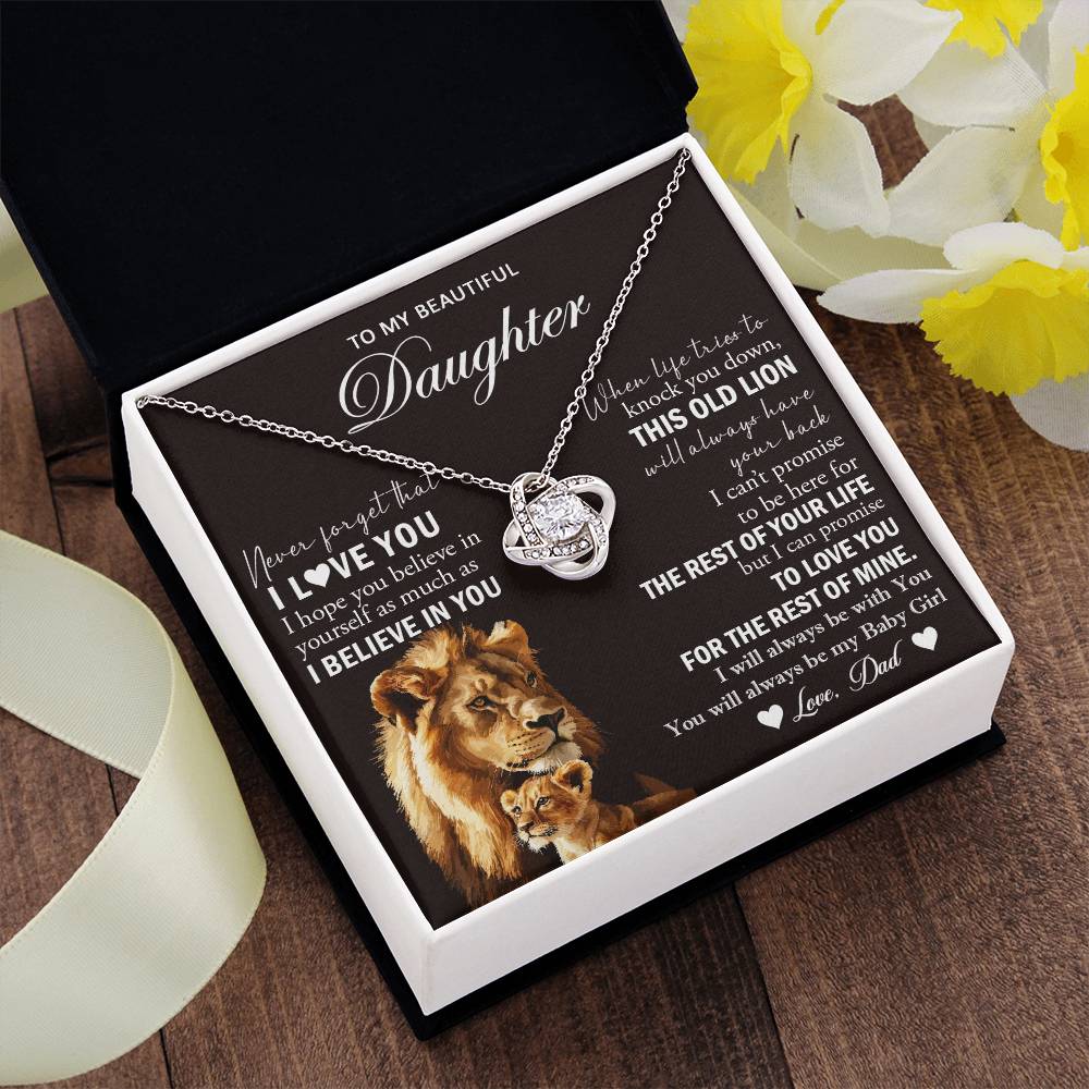 k24 Knot Necklace Template Silver coanh Main up AMZVippppp