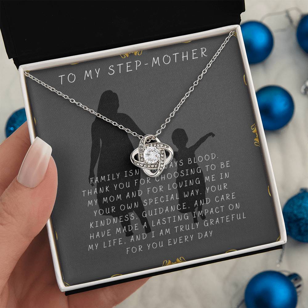Stepmom Appreciation Necklace – Thoughtful Gift from DaughterSon for Mother’s Day, Birthday, Christmas