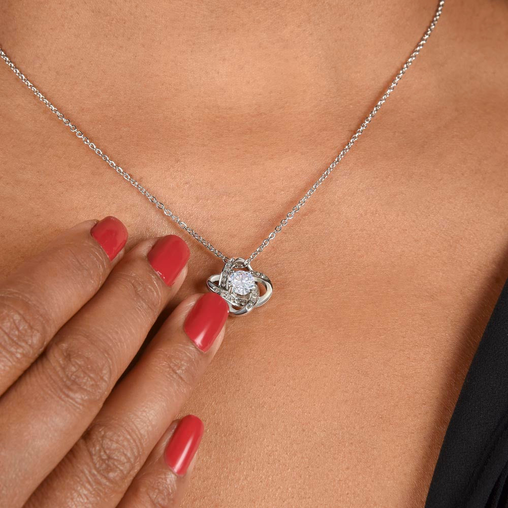 To my Wife from Husband Beautiful Necklace Love Knot