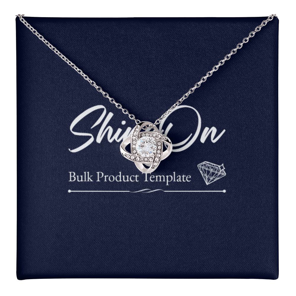 Knot Necklace Template Silver coanh Main up AMZVippppp