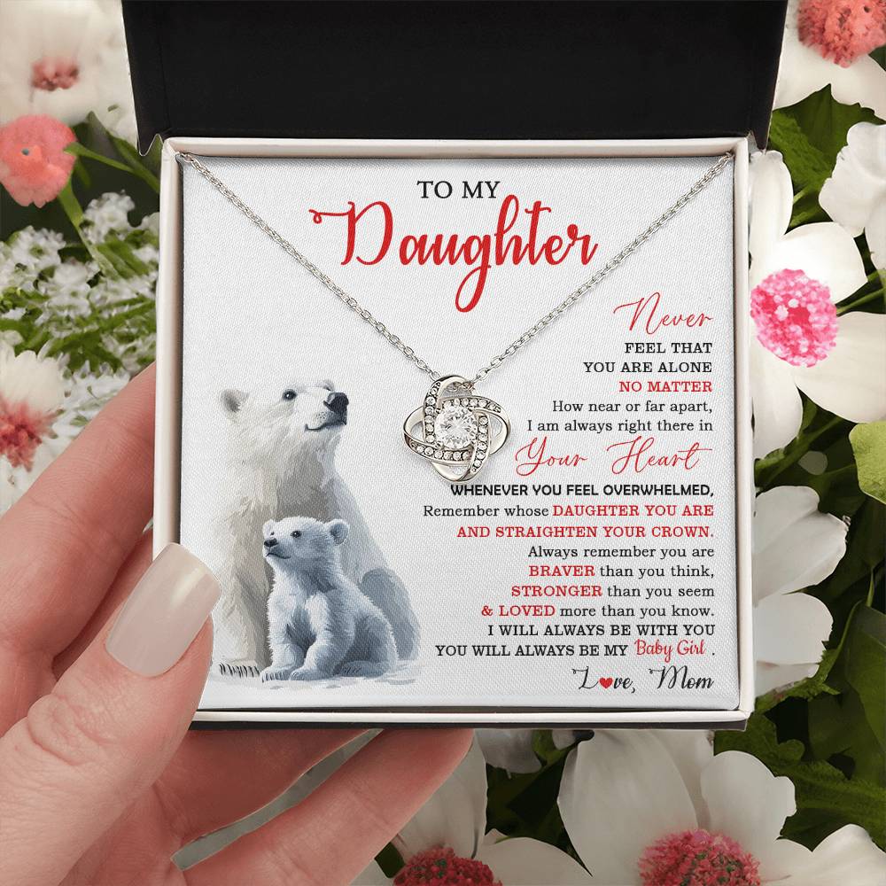k25 Knot Necklace Template Silver coanh Main up AMZVippppp