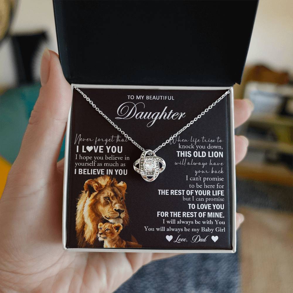 k24 Knot Necklace Template Silver coanh Main up AMZVippppp