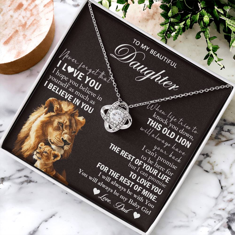 k24 Knot Necklace Template Silver coanh Main up AMZVippppp
