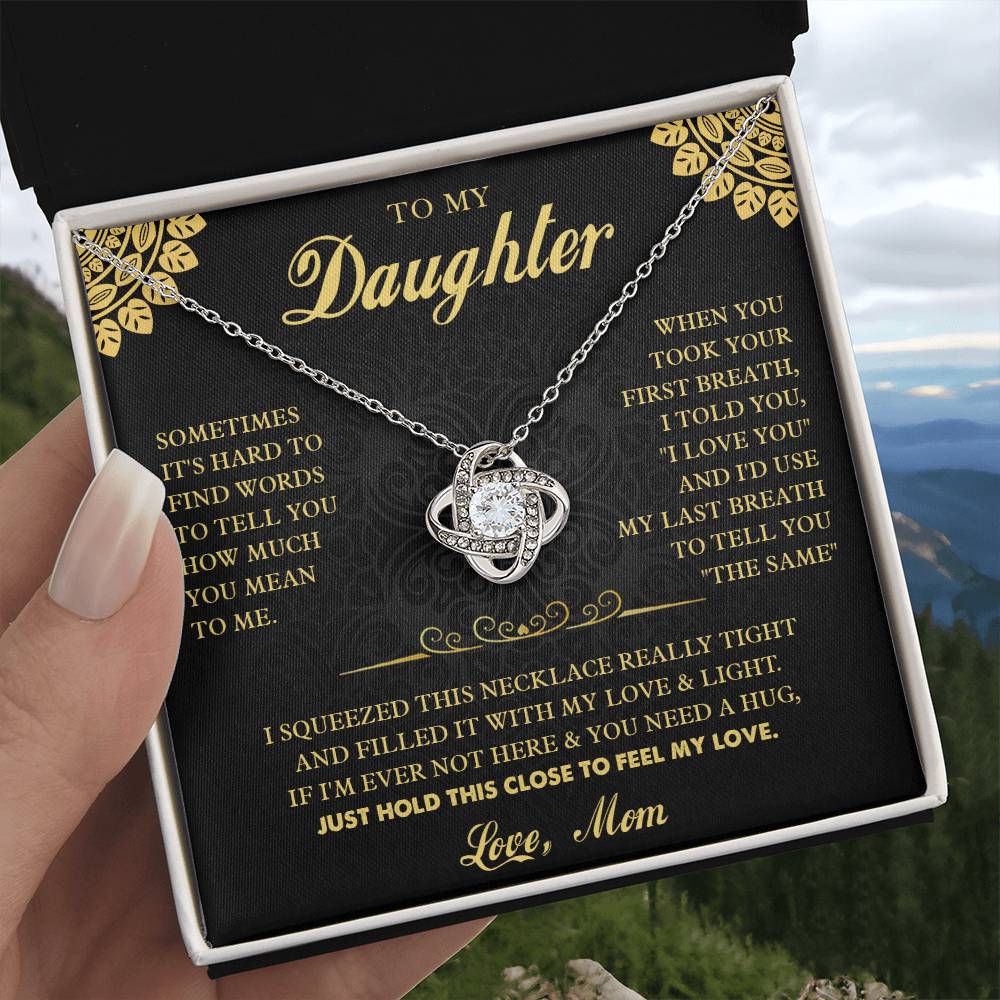 k7 Knot Necklace Template Silver coanh Main up AMZVippppp