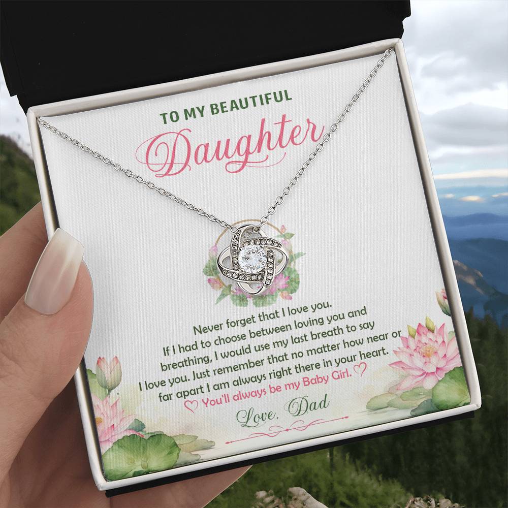 k22 Knot Necklace Template Silver coanh Main up AMZVippppp