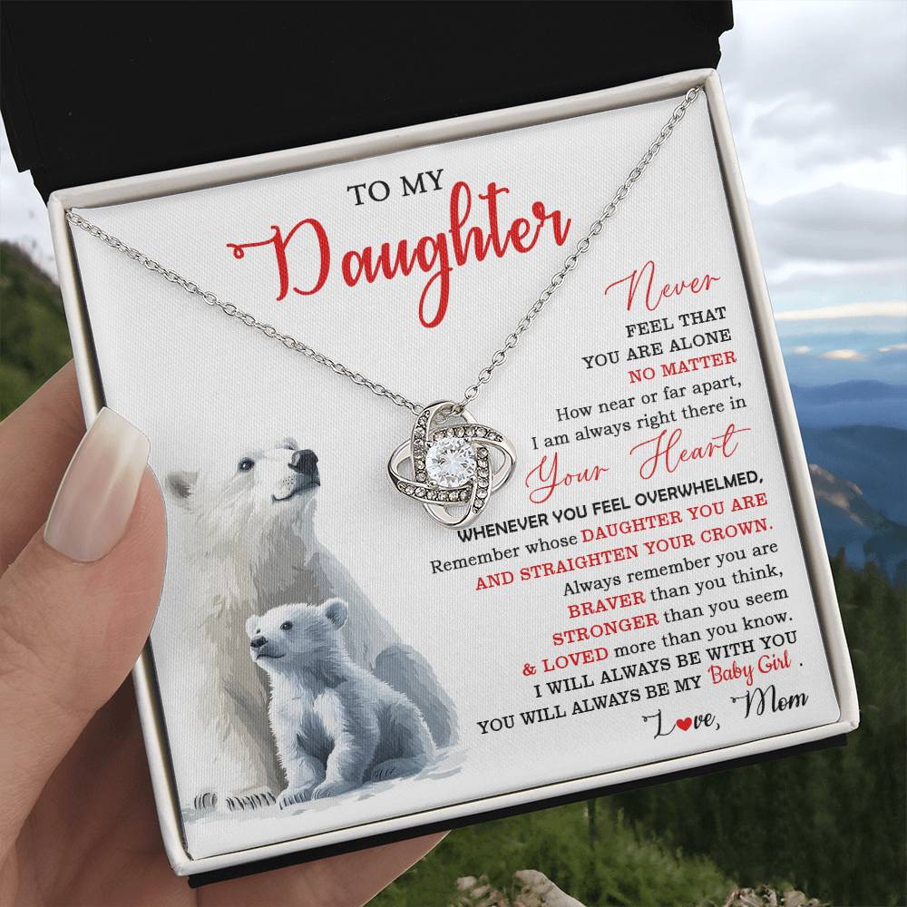 k25 Knot Necklace Template Silver coanh Main up AMZVippppp