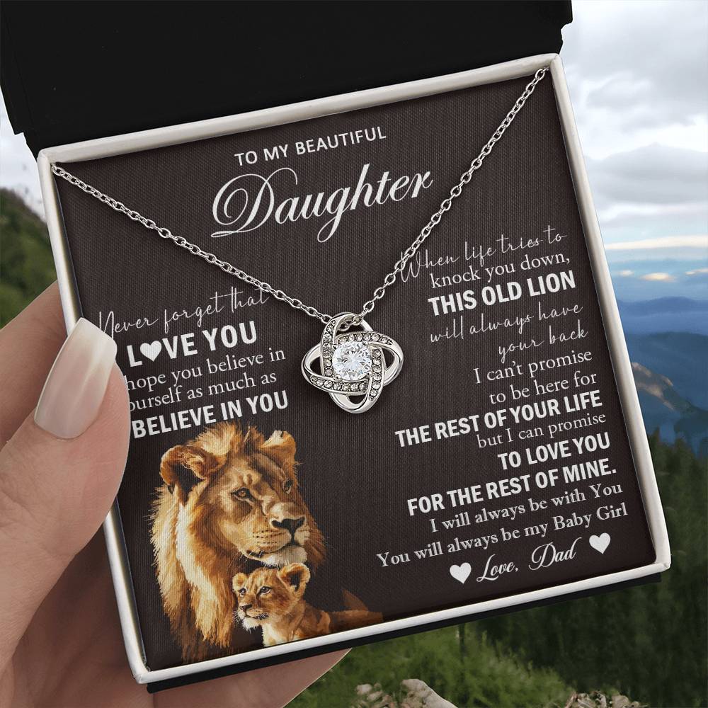k24 Knot Necklace Template Silver coanh Main up AMZVippppp