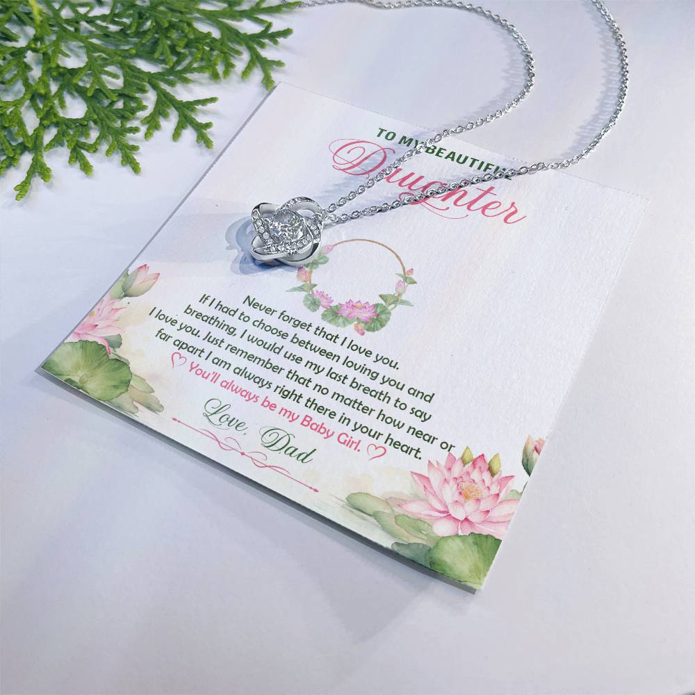 k22 Knot Necklace Template Silver coanh Main up AMZVippppp
