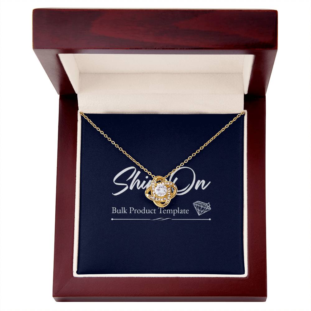 Knot Necklace Template Silver coanh Main up AMZVippppp