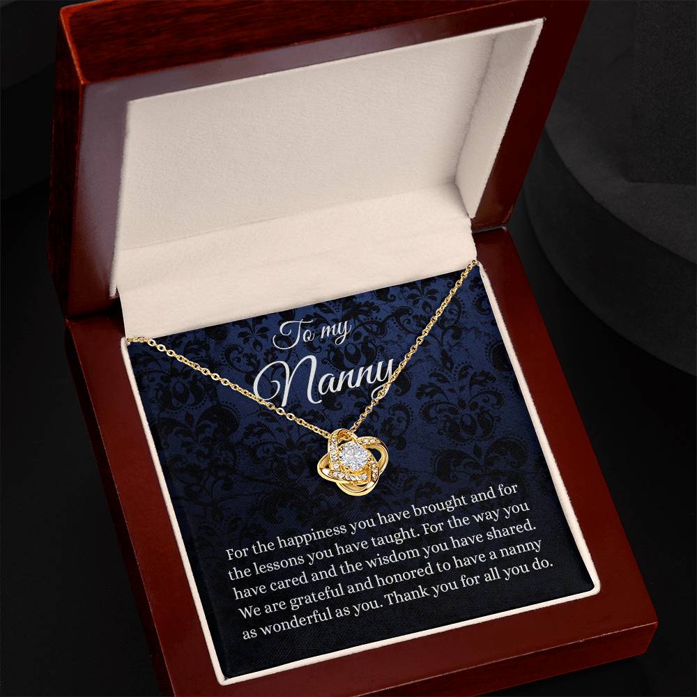 Meaningfull Love Knot Necklace, Gift For Babysitter, Gift For Daycare Provider, Childminder Gifts, Nanny Gift, Thank You Gift For Nanny, Child Care include Standard Box Wedding Day, Gift For Daughter ASIN: B08XGRNNY6 SKU: nhinthaygichuaknot24-1_407