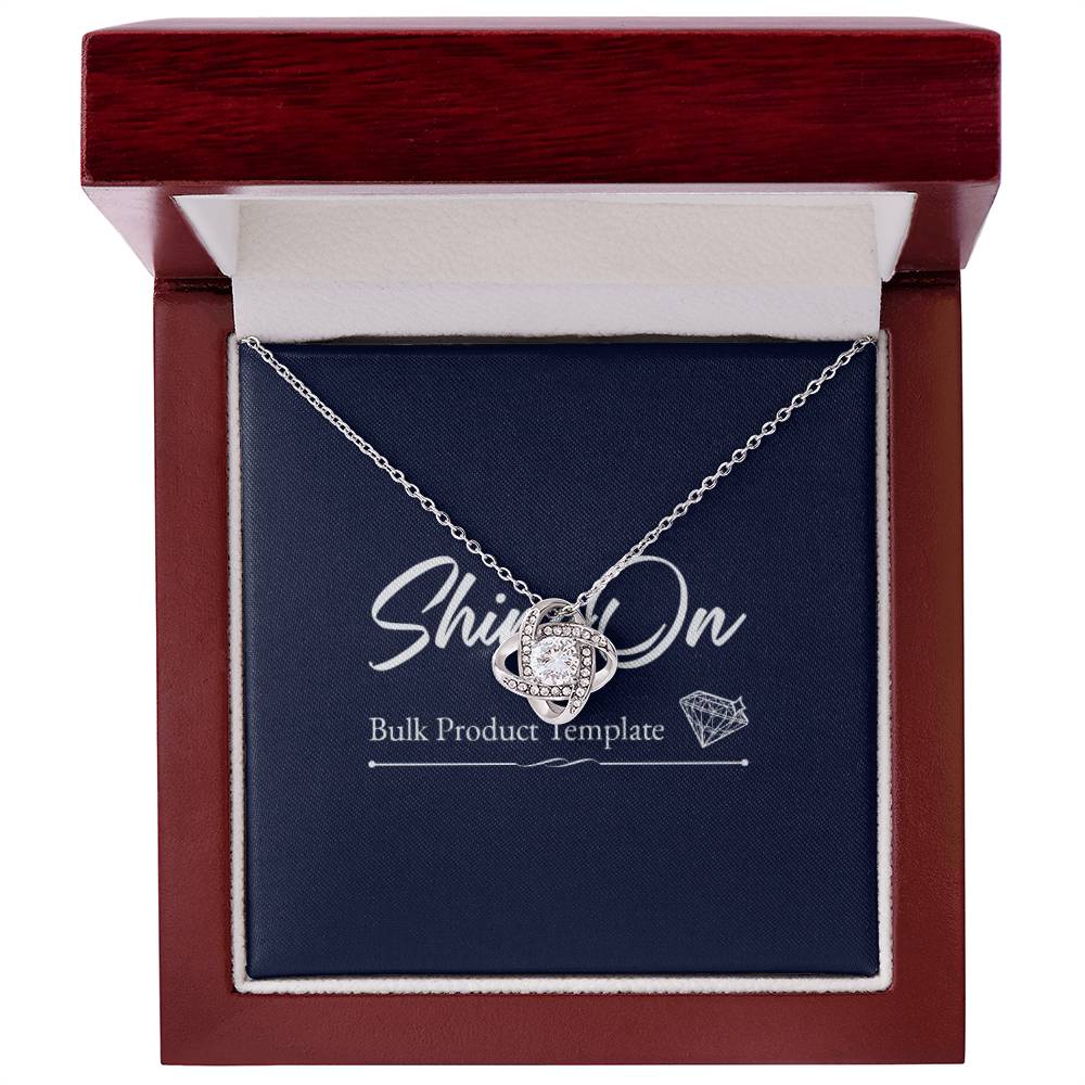 Knot Necklace Template Silver coanh Main up AMZVippppp
