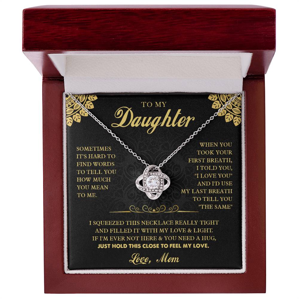 k7 Knot Necklace Template Silver coanh Main up AMZVippppp