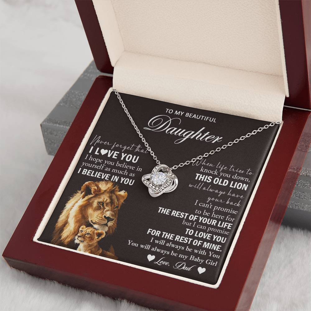 k24 Knot Necklace Template Silver coanh Main up AMZVippppp