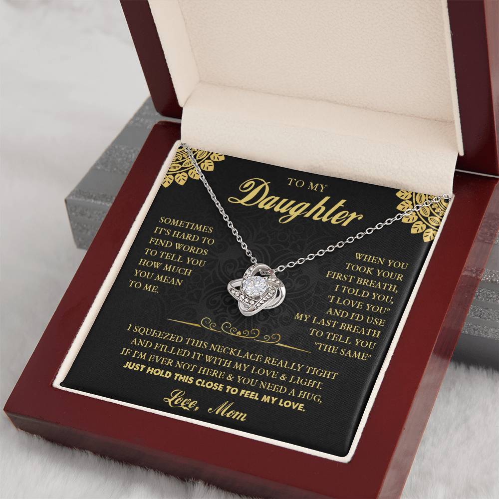 k7 Knot Necklace Template Silver coanh Main up AMZVippppp