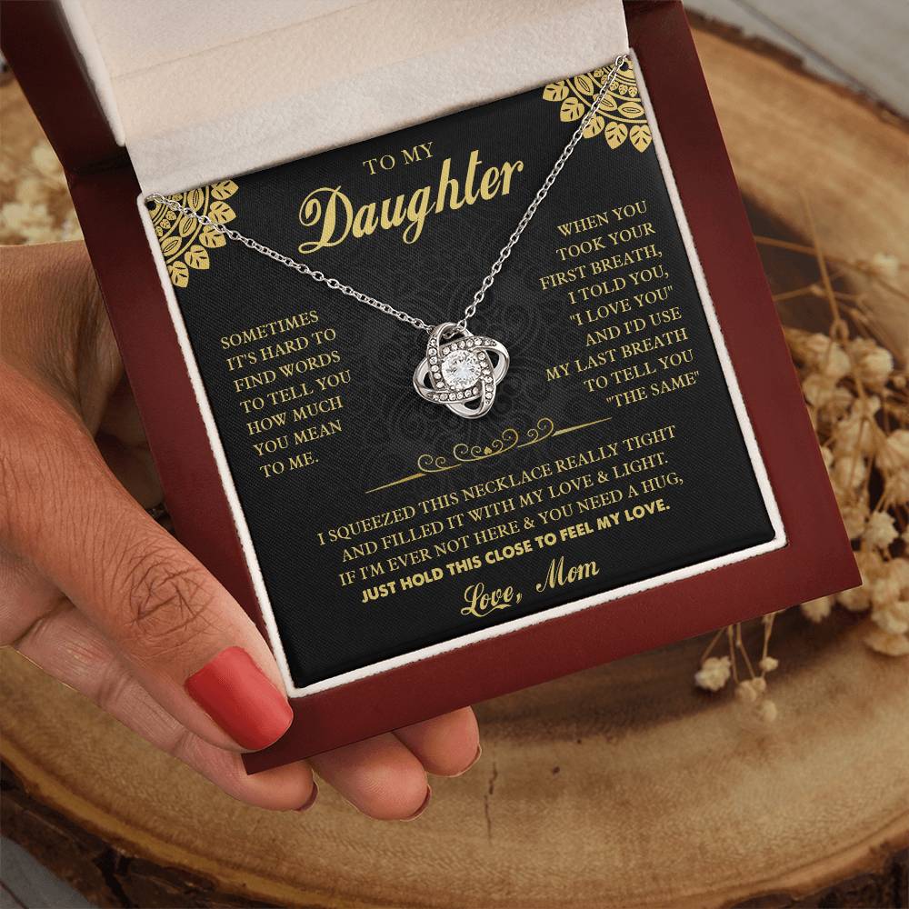 k7 Knot Necklace Template Silver coanh Main up AMZVippppp
