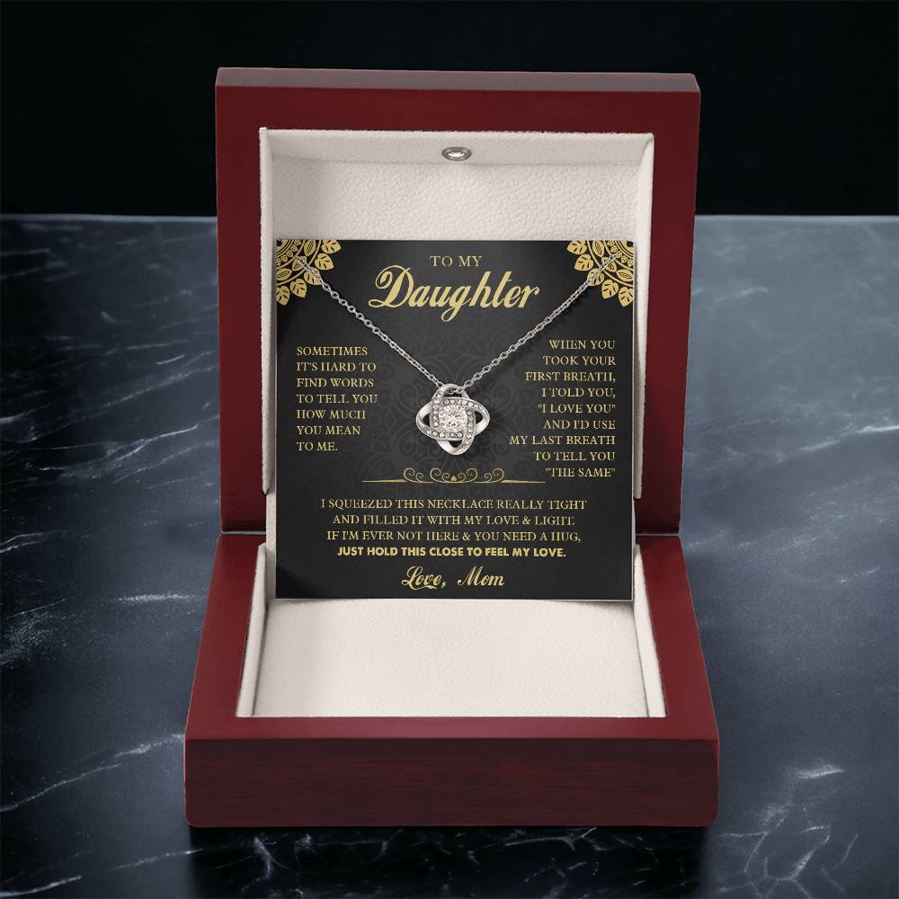 k7 Knot Necklace Template Silver coanh Main up AMZVippppp