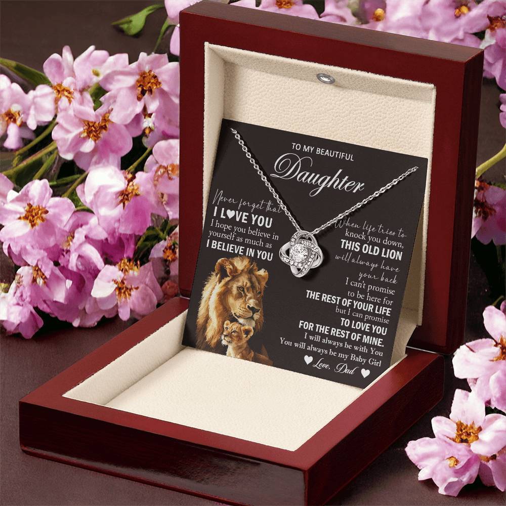 k24 Knot Necklace Template Silver coanh Main up AMZVippppp
