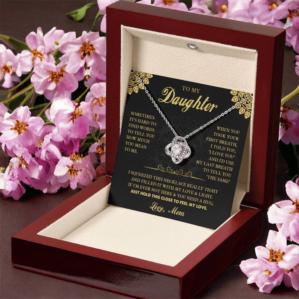 k7 Knot Necklace Template Silver coanh Main up AMZVippppp