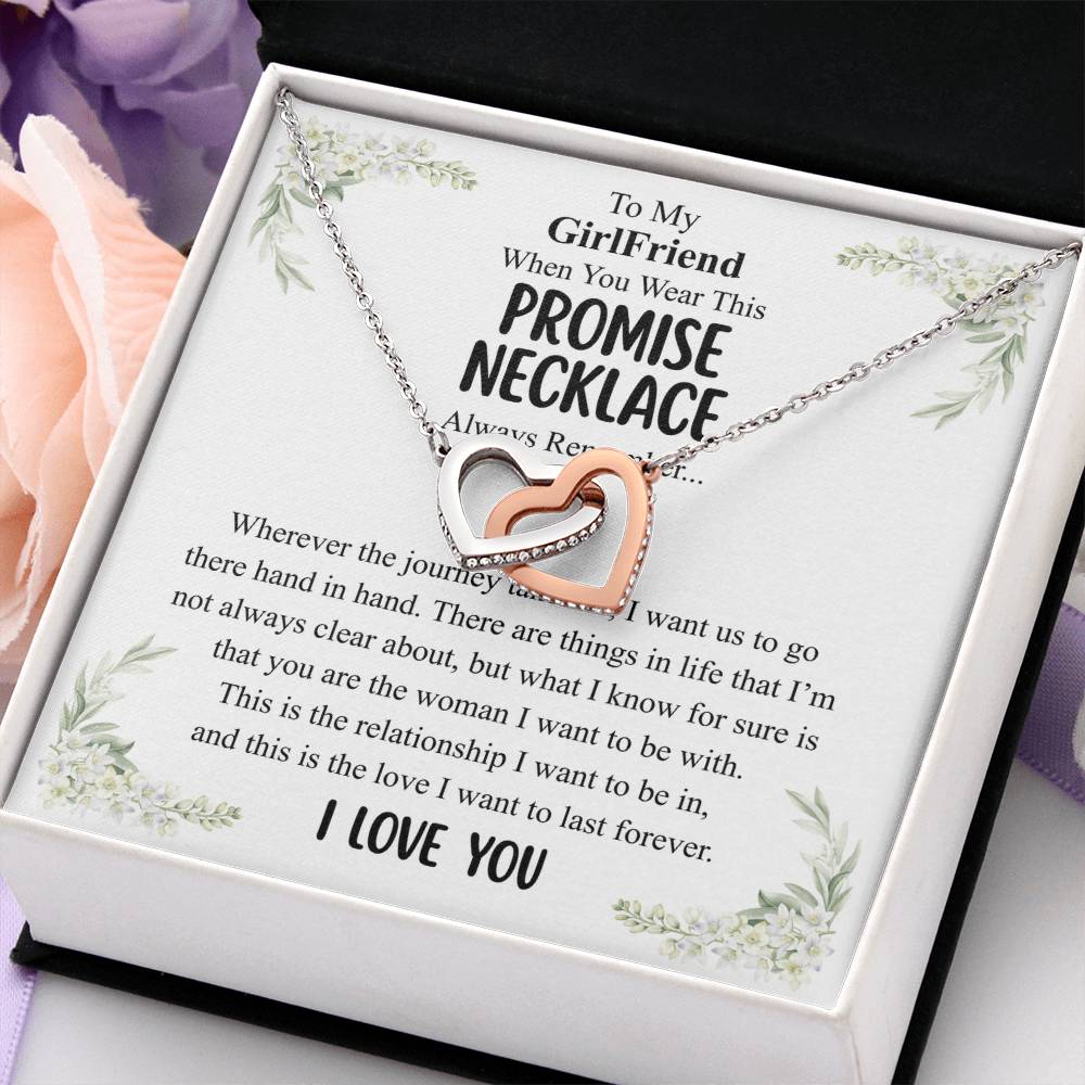 Love You This Much Promise 14k White Gold Necklace | Romantic Birthday Gift | Promise Necklace | Best for Girlfriend