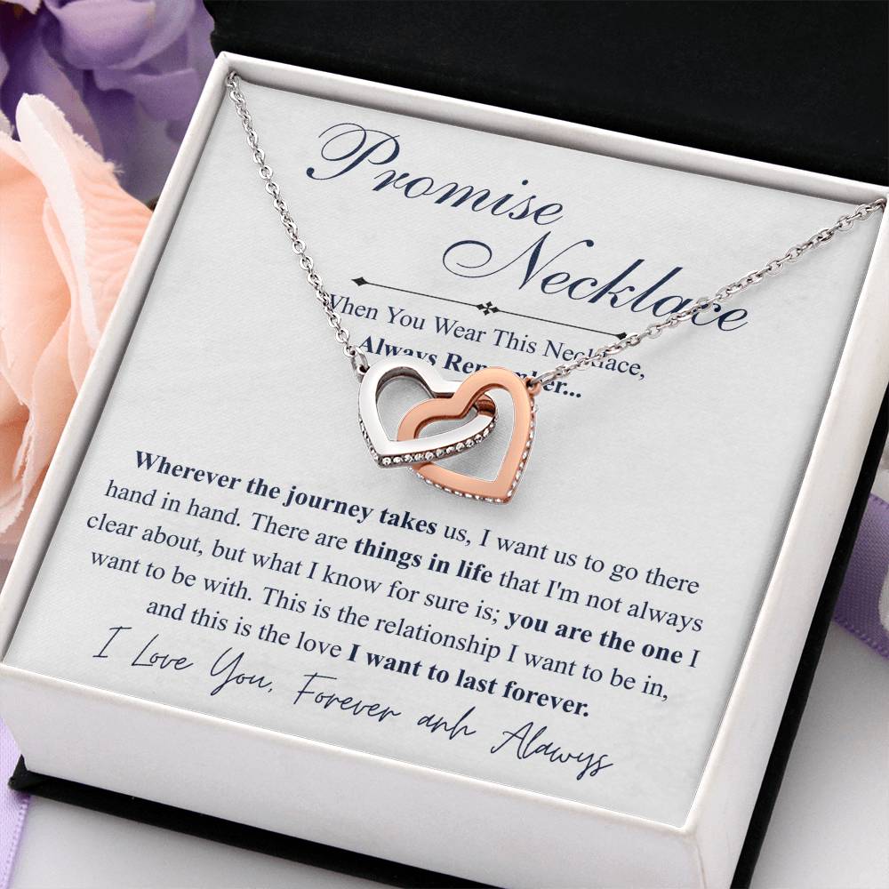 Love You This Much Promise 14k White Gold Necklace | Romantic Birthday Gift | Promise Necklace | Best for Girlfriend