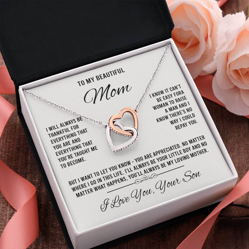 to my beautiful mom Interlocking VipSilverOnly (Coánhmainphuhop)