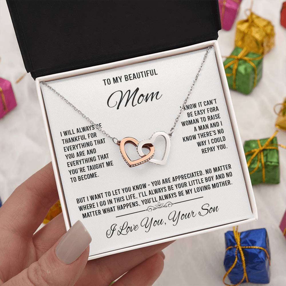 to my beautiful mom Interlocking VipSilverOnly (Coánhmainphuhop)