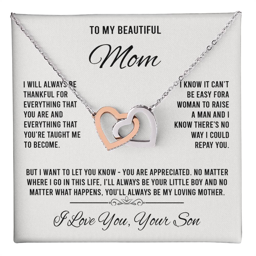 to my beautiful mom Interlocking VipSilverOnly (Coánhmainphuhop)