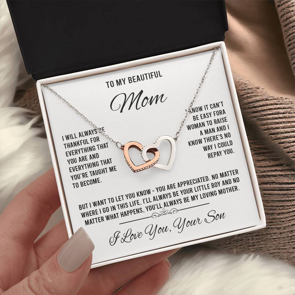 to my beautiful mom Interlocking VipSilverOnly (Coánhmainphuhop)