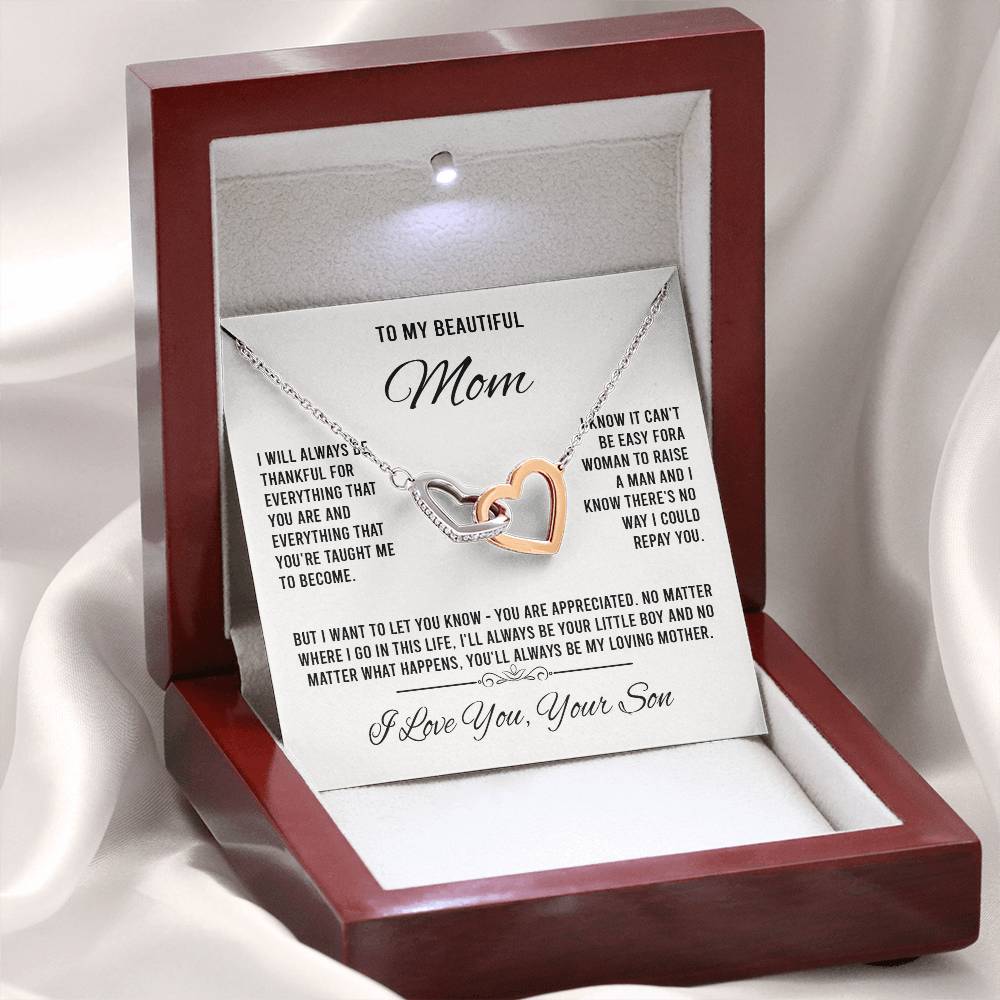 to my beautiful mom Interlocking VipSilverOnly (Coánhmainphuhop)