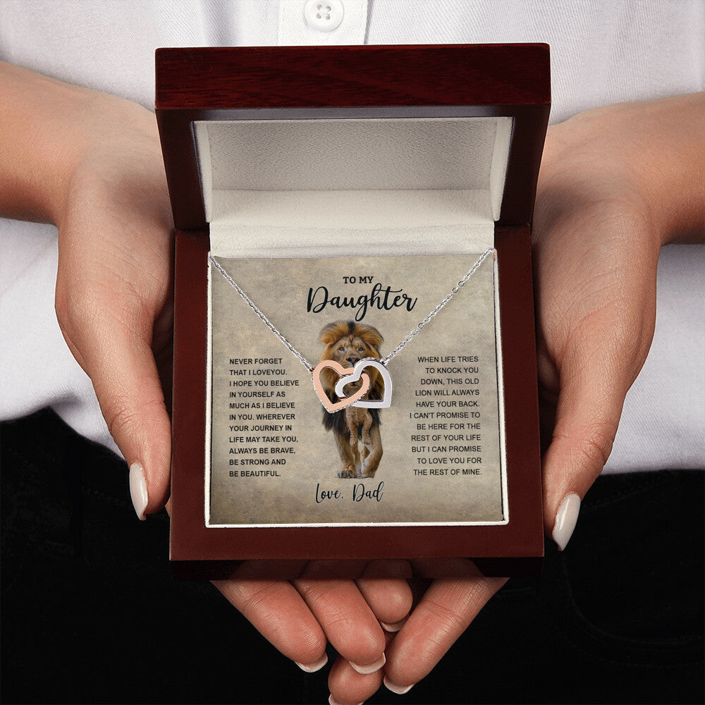 to my daughter lion Template Interlocking NC