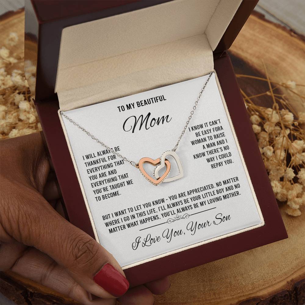 to my beautiful mom Interlocking VipSilverOnly (Coánhmainphuhop)