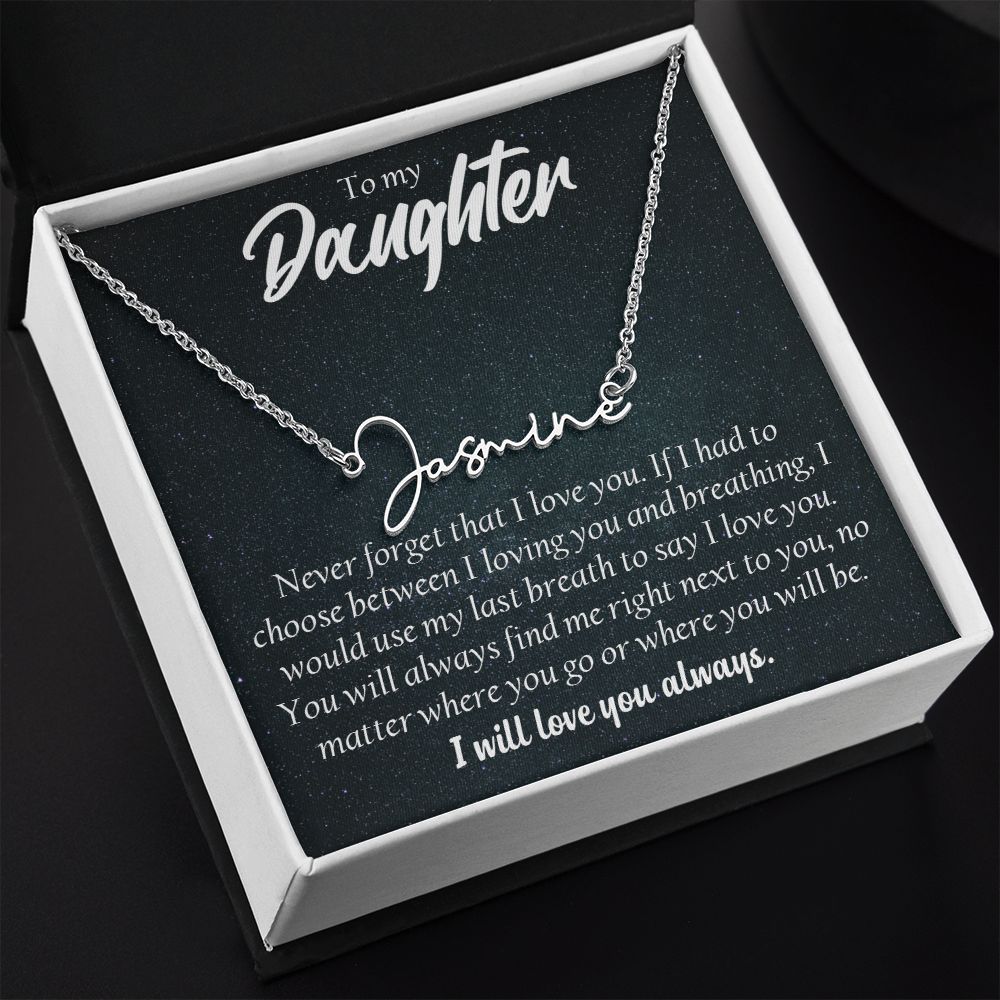 B0BNKF8JVZ VIRAGIL Custom Name Necklace for Daughter, Daughter Christmas Gift,