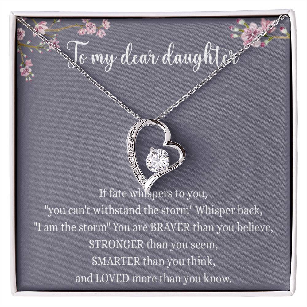 To my dear daughter Forever Love not Earing Template